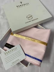 Vercelli - Finest Italian Shirt Fabric-Pale Pink !00% Cotton