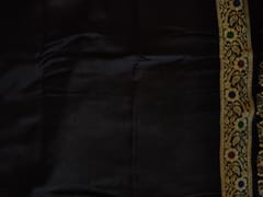 Beautiful Banarsi Dupion Silk Saree in Elegant Black colour in Gharchola Design