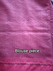 Pure Handloom Banswada Bhagalpur Cotton Saree in Mauve with Pink Border