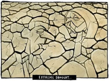 Extreme Drought.  Rishi Sunak and Liz Truss