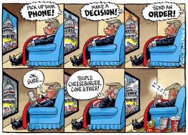 Peter Brookes cartoon 23 07 22 Donald Trump. . . . Pick Up your Phone!