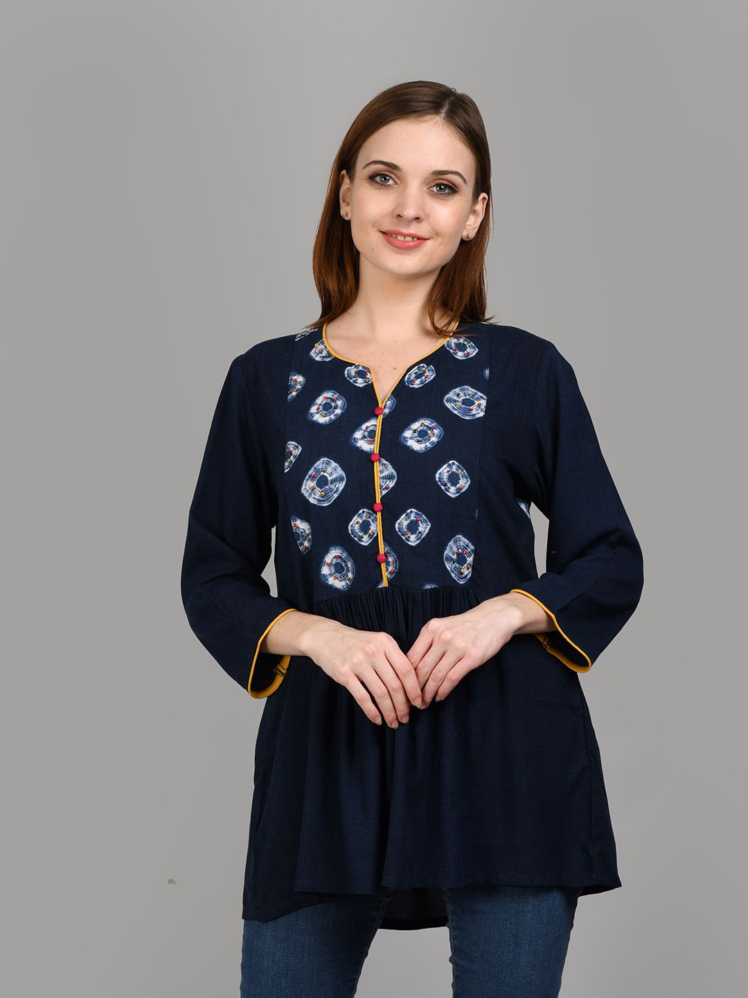 A-line Printed Tunic Front