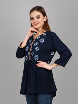 A-line Printed Tunic Closer One