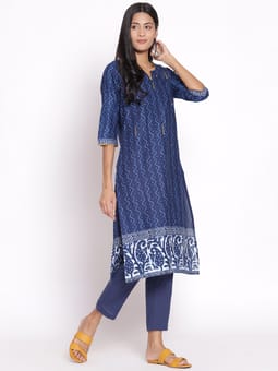 Abstract Kurta With Trouser Two