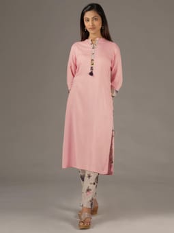 Kurta With Cigarette Pant Front