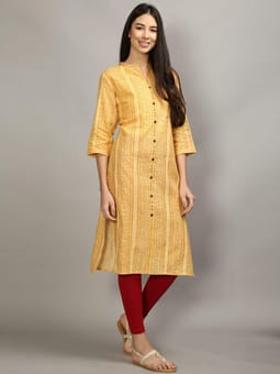 Floral Straight Kurta Closer One
