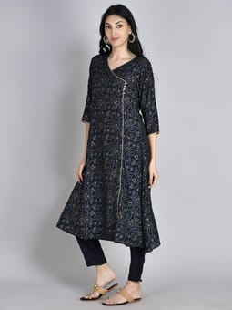 A-line Kurta With Trouser Closer One