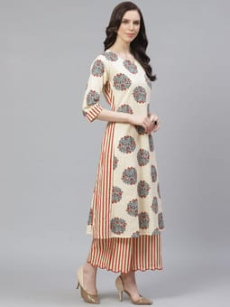 Floral Kurta With Palazzo Two