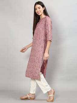 Geometric Printed Kurta Closer One
