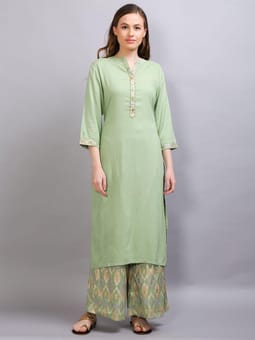 Kurta With Palazzo Front