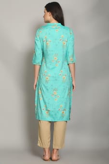 Floral Printed Kurta Back