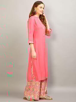 Kurta With Palazzo Closer Two