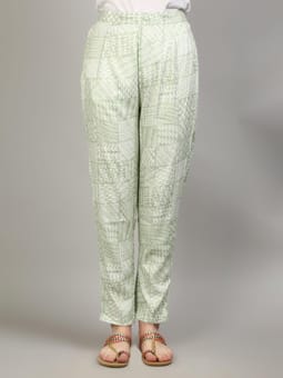 Printed Kurta With Trouser Closer Four