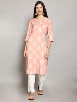 Ornamental Printed Kurta Front