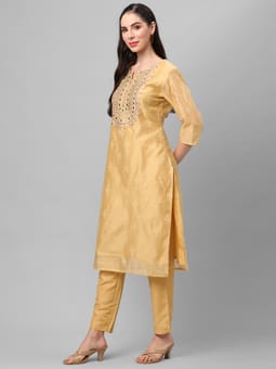 Geometric Printed Kurta With Trouser Other1