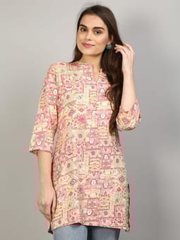 Floral Printed Tunic Front