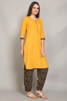 Kurta With Harem Pant Closer Two