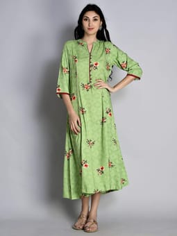 Floral Printed Dress Front