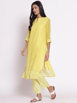 Ornamental Printed Kurta With Trouser One