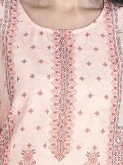 Floral Printed Kurta With Trouser Closer Five