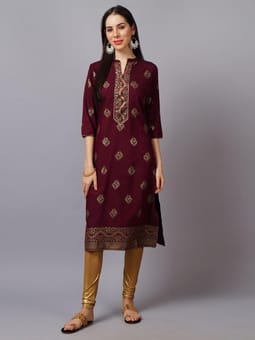 3/4 Sleeve Kurta Front