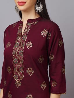 3/4 Sleeve Kurta Closer Three
