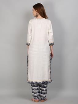 3/4 Sleeve Kurta Trouser Dupatta Back