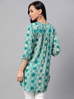 Abstract Short Kurti Back