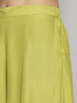Ornamental Kurta Wide Leg Pant Dupatta Third Closer