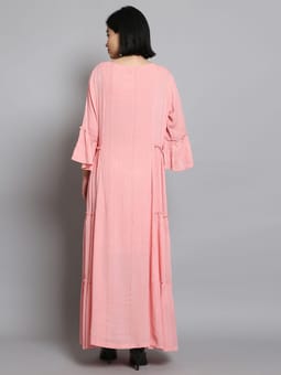 Solid Dress With Inner Back