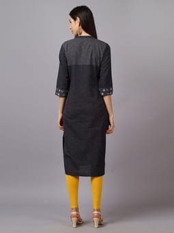 Checked Kurta Back