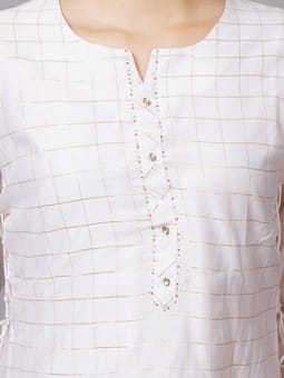 Checked Layered Dress Third Closer