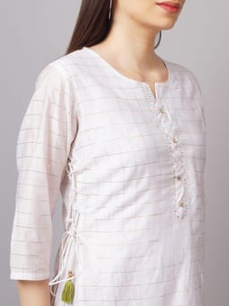 Checked Layered Dress Second Closer