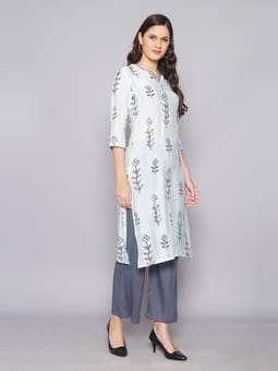 Floral Kurta Pant Dupatta First Closer