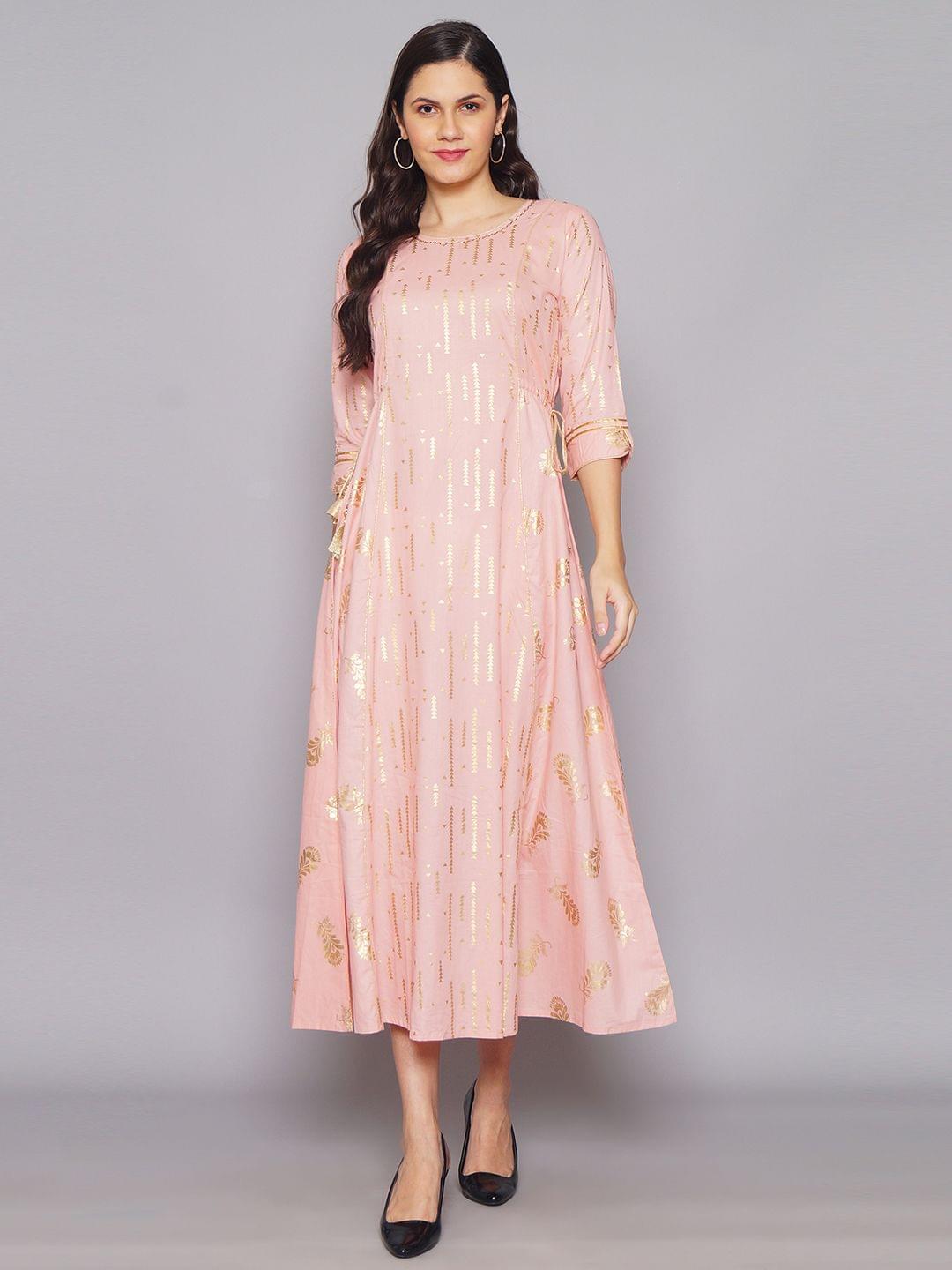 Fit and Flare Printed Dress Front