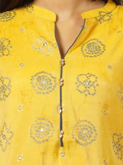 Bandhani Printed Kurta With Palazzo Three