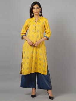 Bandhani Printed Kurta With Palazzo Front