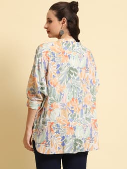Multicolor Abstract Printed Tunic