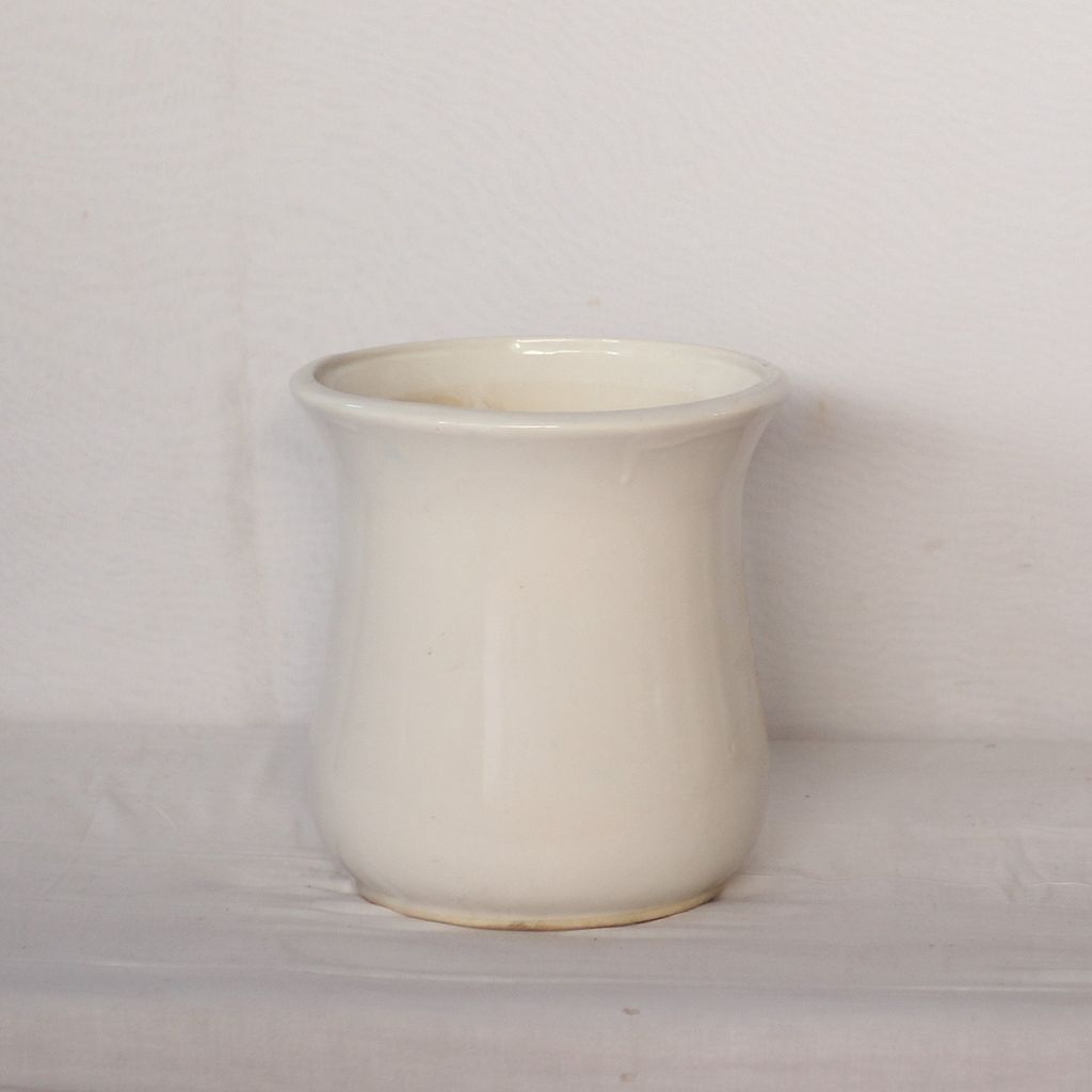 8X12 Inch White Vase Ceramic Planter