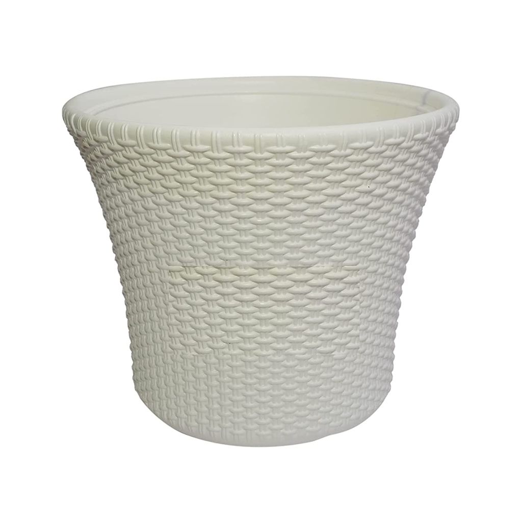 14 Inch Plastic Hilex Pot - White