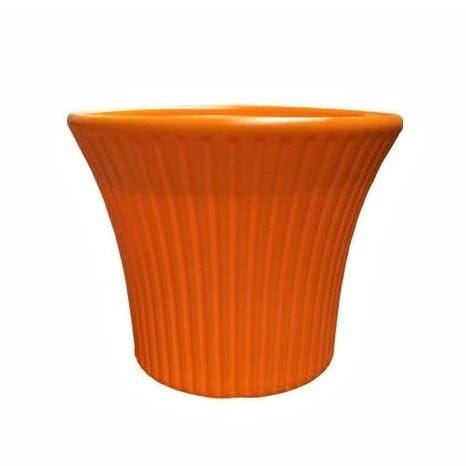 11 Inch Round Sunrise Pot - Orange
