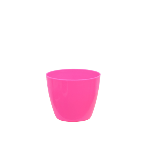 4.5X5 Inch Plain Round Plastic Pot - Pink