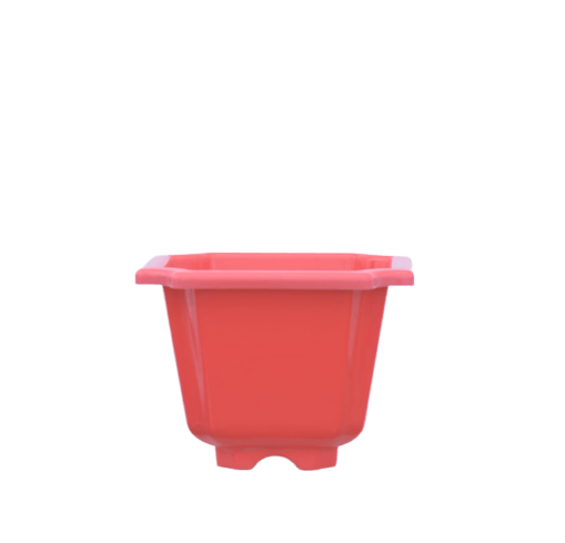 10X12 Inch Octa Planter - Red (Yuccabe)