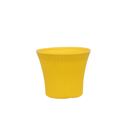 9X10.5 Inch Sunshine Modern Planter - Yellow