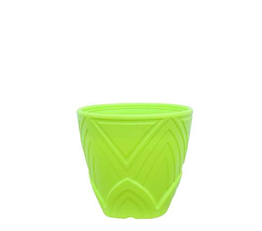 11X12 Inch Rose Plastic Pot - Unbreakable - Light Green