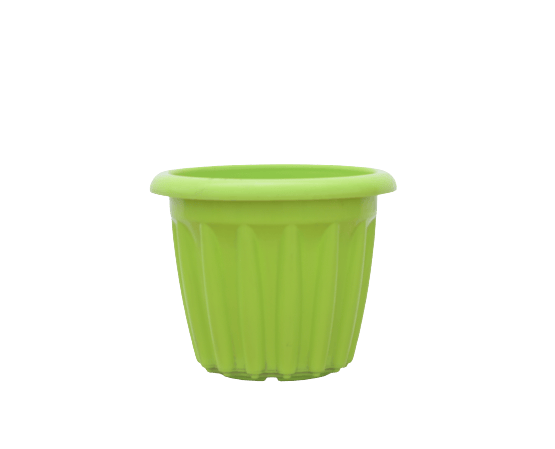 12X12 Inch Floot Plastic Pot - Light Green (Shera)