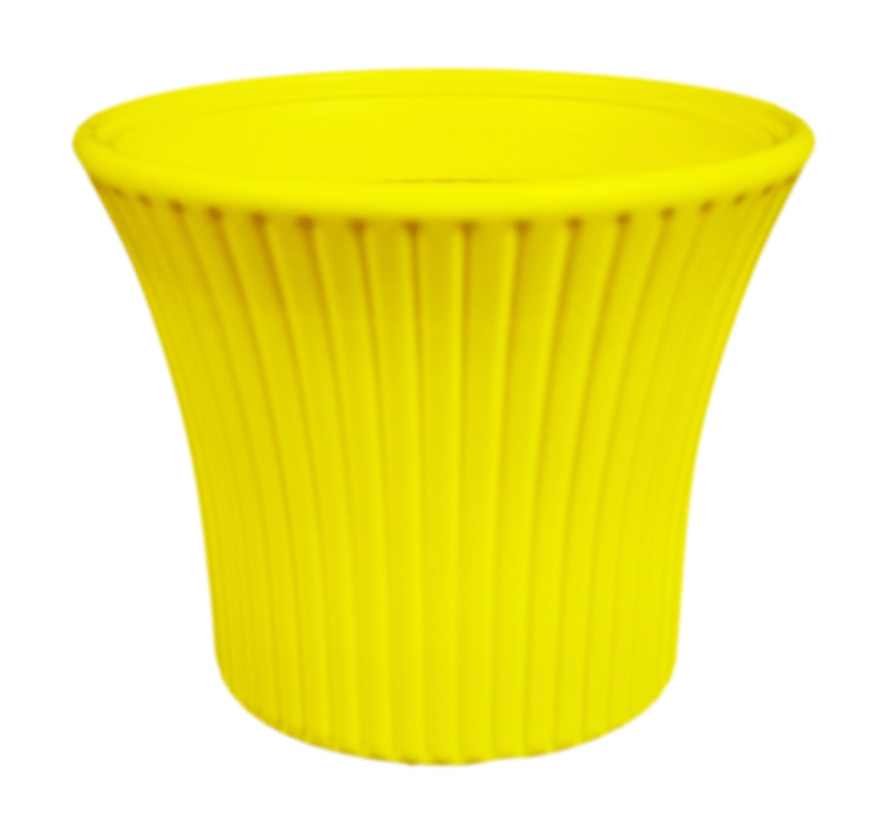 10 Inch - Yellow Plastic Sunshine Planter
