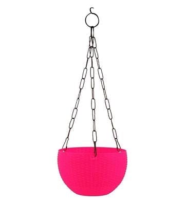 8 Inch - Pink Hanging Euro basket
