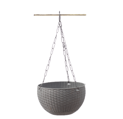Buy 6X9 Inch Hanging Basket - Grey Online | Urvann.com