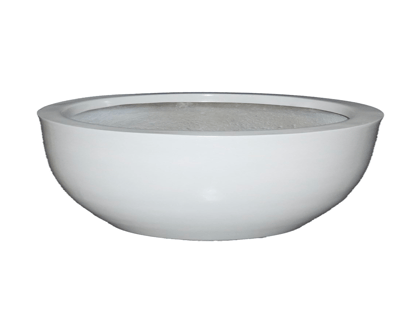 Buy 9x17 Inch - White Round Bonsai FRP Planter Online | Urvann.com
